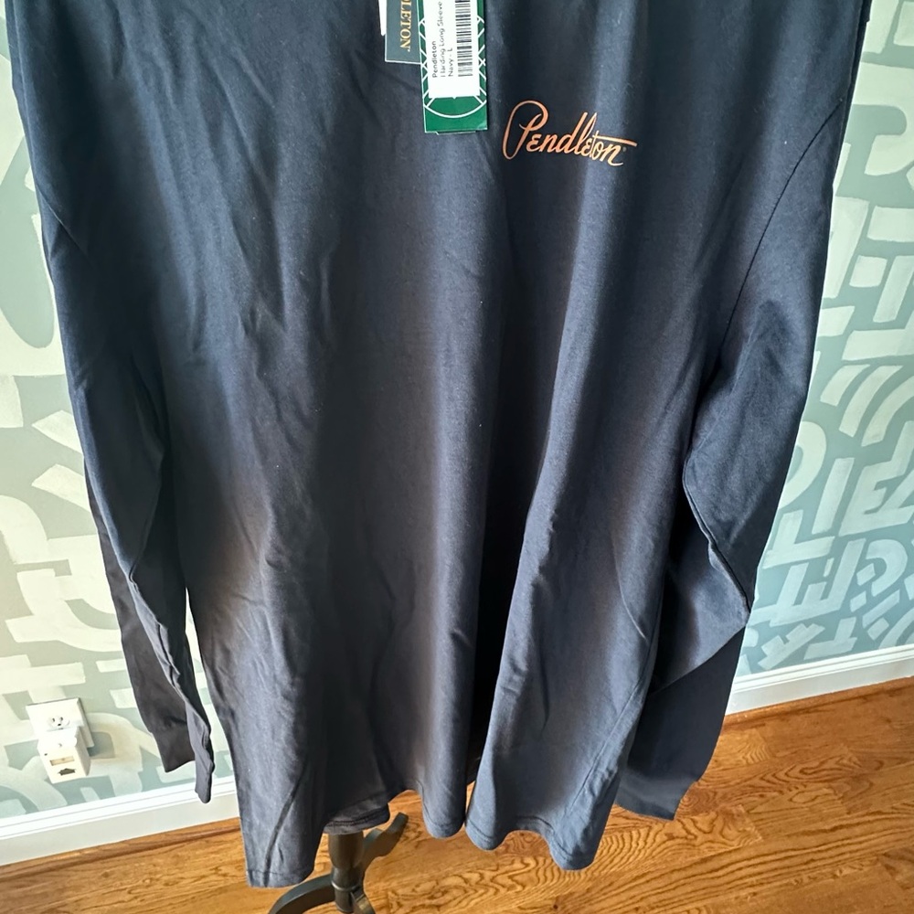 Pendleton Men's Dark Blue Long Sleeve Tee